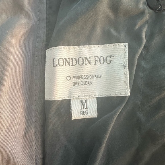 London Fog Jacket Forest/Sage Green Snap In Liner Waist Toggle Size Medium - Picture 14 of 16